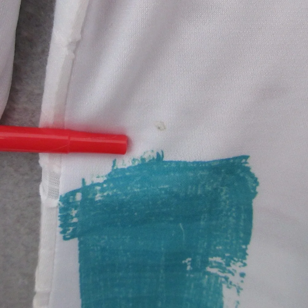 Jess & Jane Top Tunic Medium Colorful Geometric Distressed Art to Wear Lagenlook - Picture 9 of 12